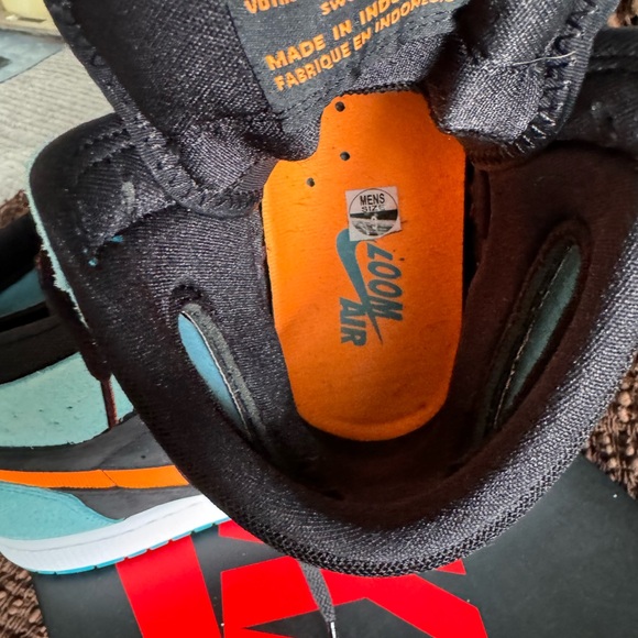 Nike Air Jordan 1 Zoom CMFT 2 | Bleached Aqua Citrus | DV1307-408 | Size 9 Men - Picture 15 of 16